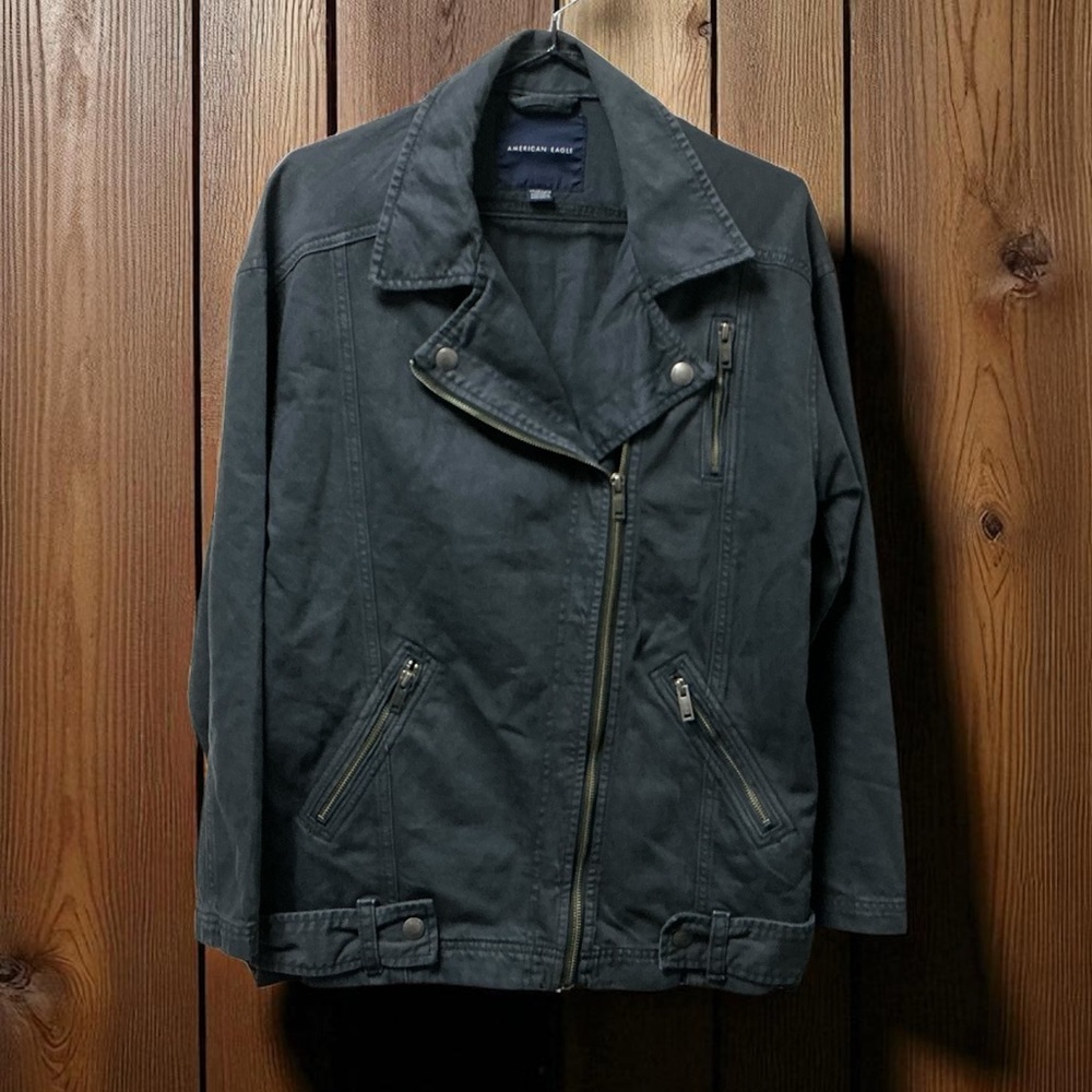 American Eagle Stylish Silver Hardware Jacket - image 7